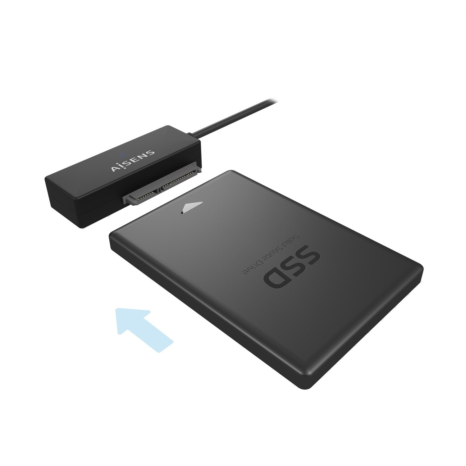 Aisens Adaptador Sata A Usb-A Usb 3.0/Usb3.1 Gen1 Para Discos Duros 2.5? Y 3.5? Con Alimentador - Negro