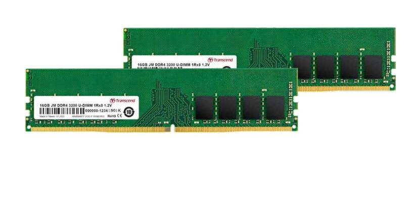 EAN 0760557849032 - Transcend JetRam JM3200HLB-16GK módulo de memoria 16 GB 1 x 8 GB DDR4 288-pin DIMM imagen 1