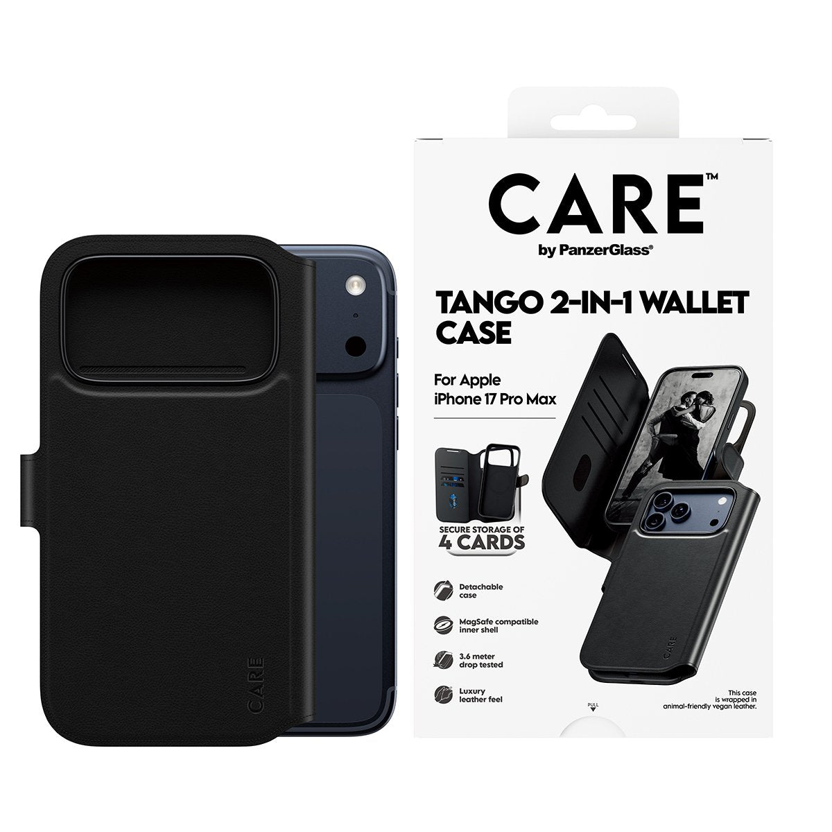EAN 5715685026782 - PanzerGlass CARE™ by ® Tango 2-in-1 Wallet Case w. MagSafe iPhone 17 Pro Max funda para teléfono móvil Ne imagen 2
