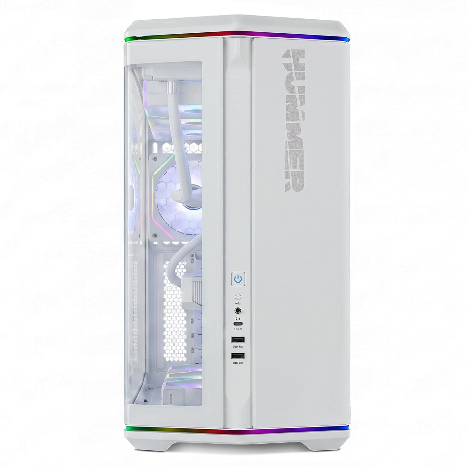 Caja Gaming Semitorre Nox Hummer Anvil Blanca