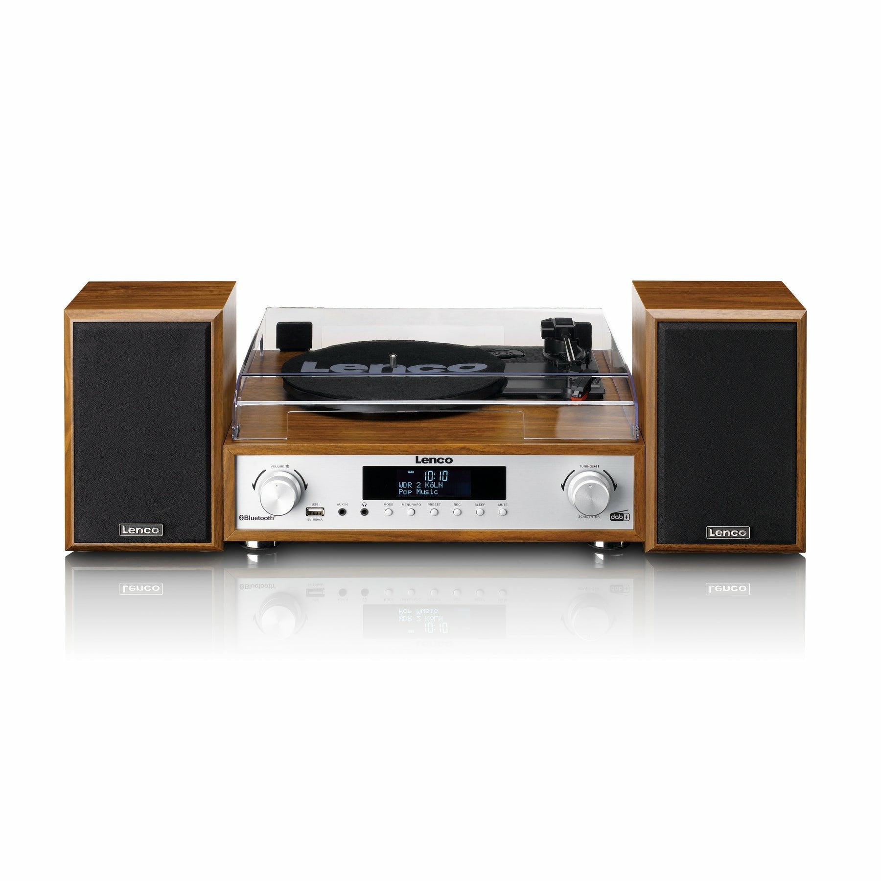 Tocadisco Lenco Mc-160wd Wood