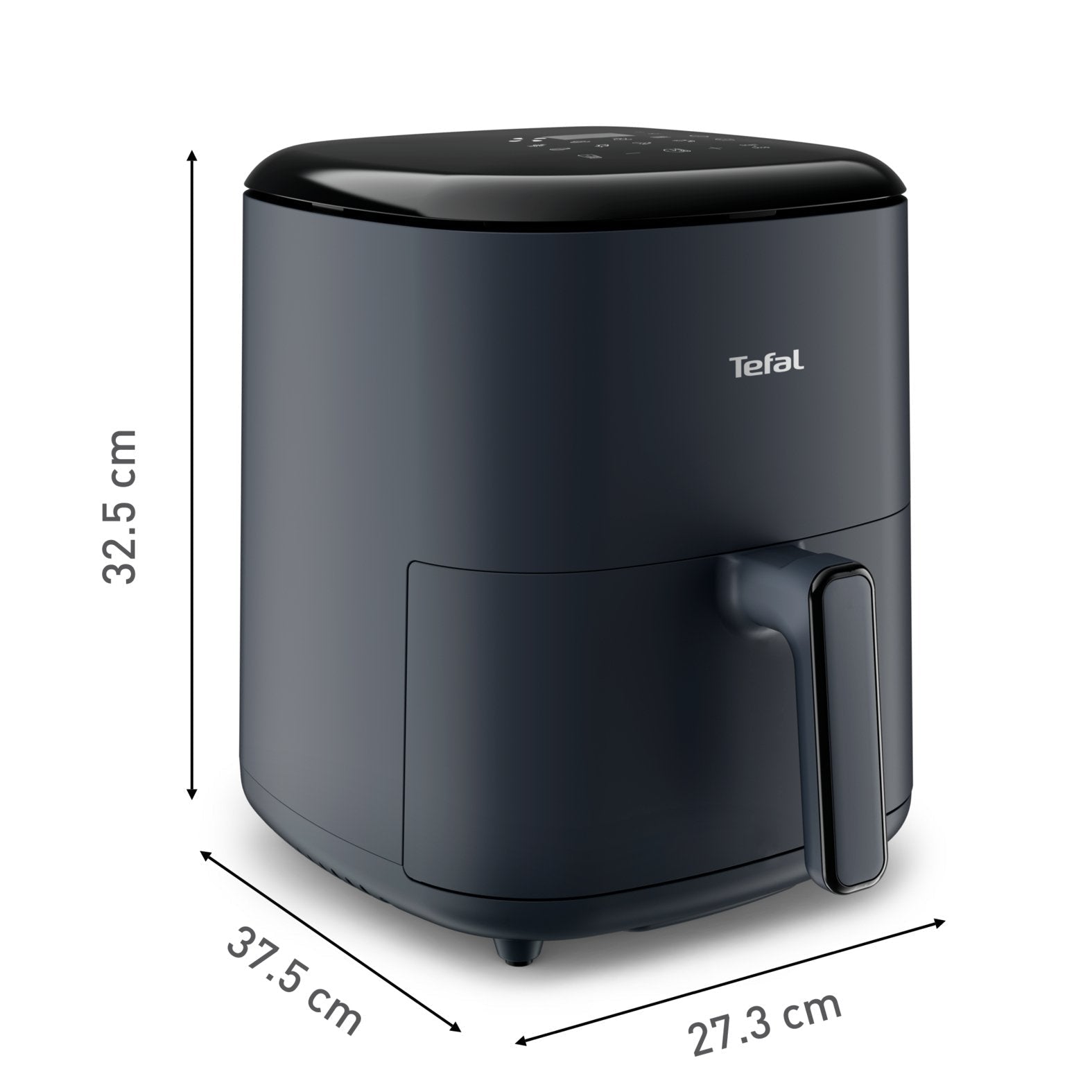 Freidora De Aire Tefal Easy Fry Max Ey245b Sencillo 5 L Independiente 1500 W Caliente Gris