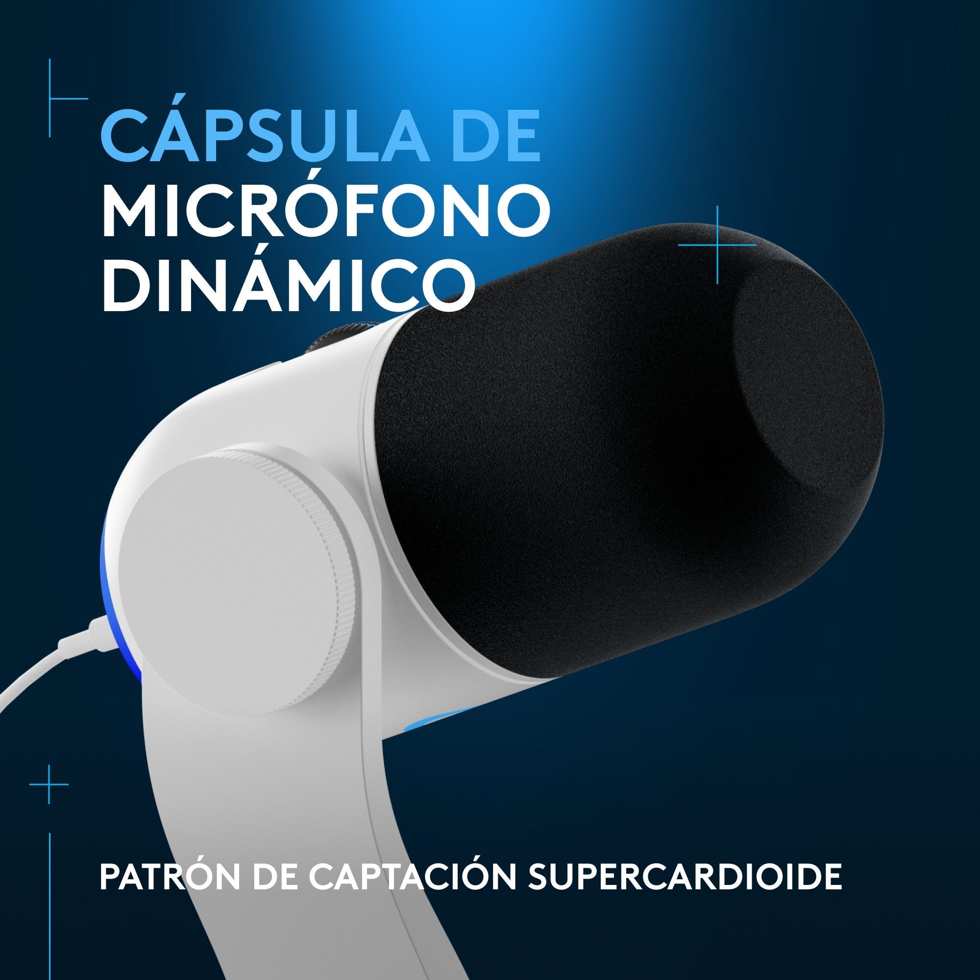 Logitech G Yeti Gx Negro, Blanco Micrófono De Superficie Para Mesa