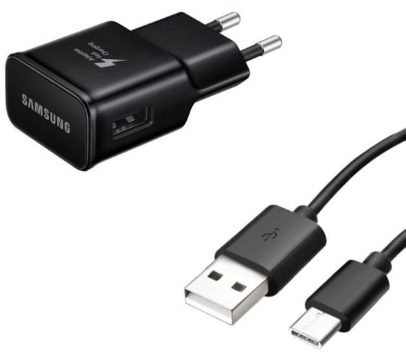 Samsung Lade-Set Negro 5161209162 Usb Adaptador De Carga + Micro C 3.1 Cable Usb