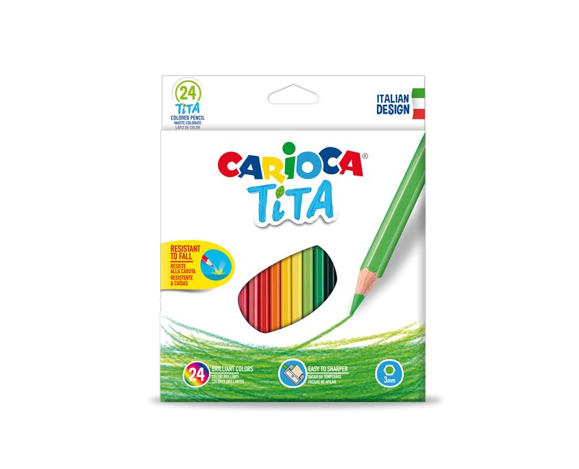 Carioca Lápices De Colores Tita Estuche 24 Ud Surtidos