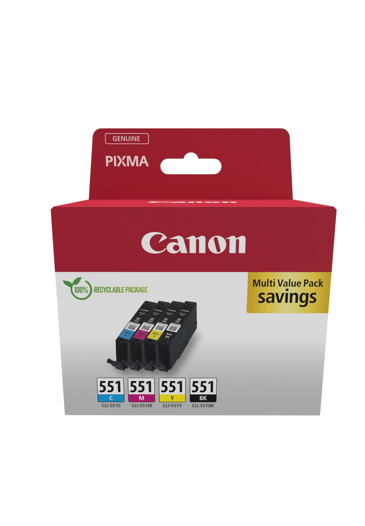 Canon 6509b015 Cartucho De Tinta 1 Pieza Original Negro, Cian, Magenta, Amarillo