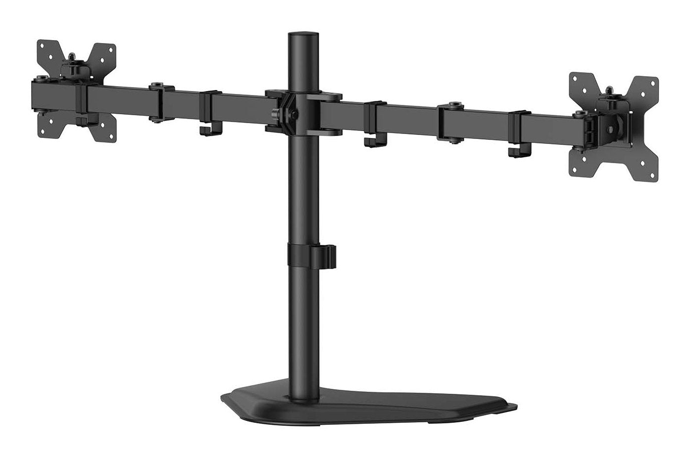 Aisens Soporte De Mesa Con Peana Eco Giratorio E Inclinable Para Monitor/Tv 10kg (3 Pivotes, 2 Brazos) De 17-32, Negro