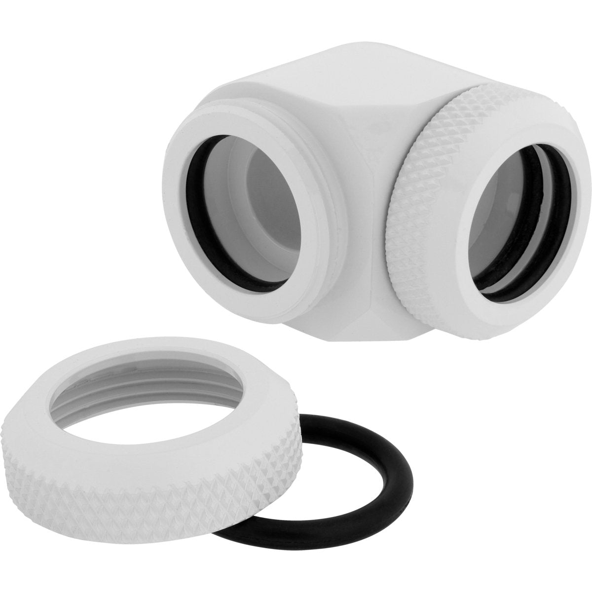 Corsair Cx-9052020-Ww Hardware Accesorio De Refrigeración Blanco Acces. Corsair Hydro X Fitting Xf Hl 2-Pk (90° 14mm Od Cf,White) Cx-9052020-Ww
