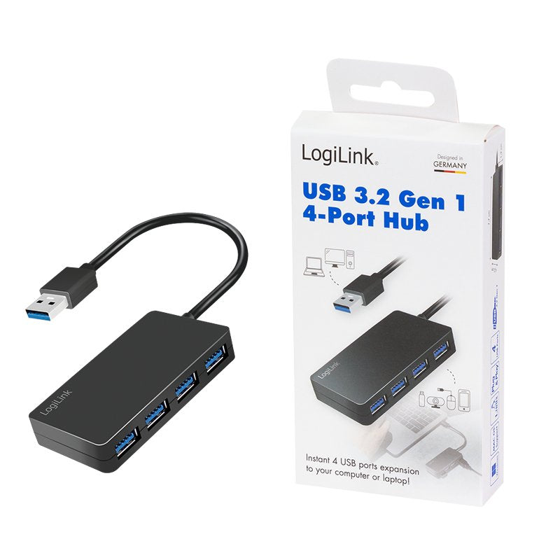 EAN 4052792067866 - LogiLink UA0396 hub de interfaz USB 3.2 Gen 1 (3.1 Gen 1) Type-A 5000 Mbit/s Negro imagen 6