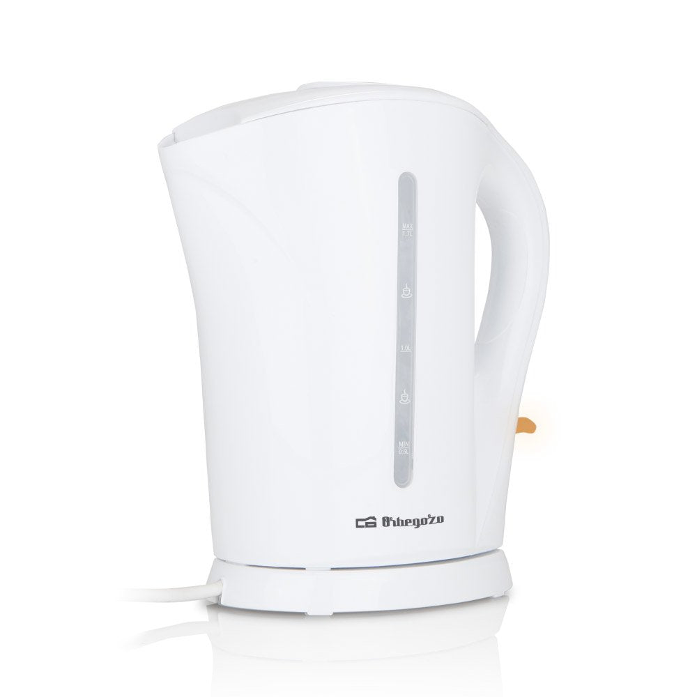 Hervidor De Agua Orbegozo Kt 6003 1850-2200w 1.7l Libre De Bpa Filtro Extraíble Base Con Recoge Cables