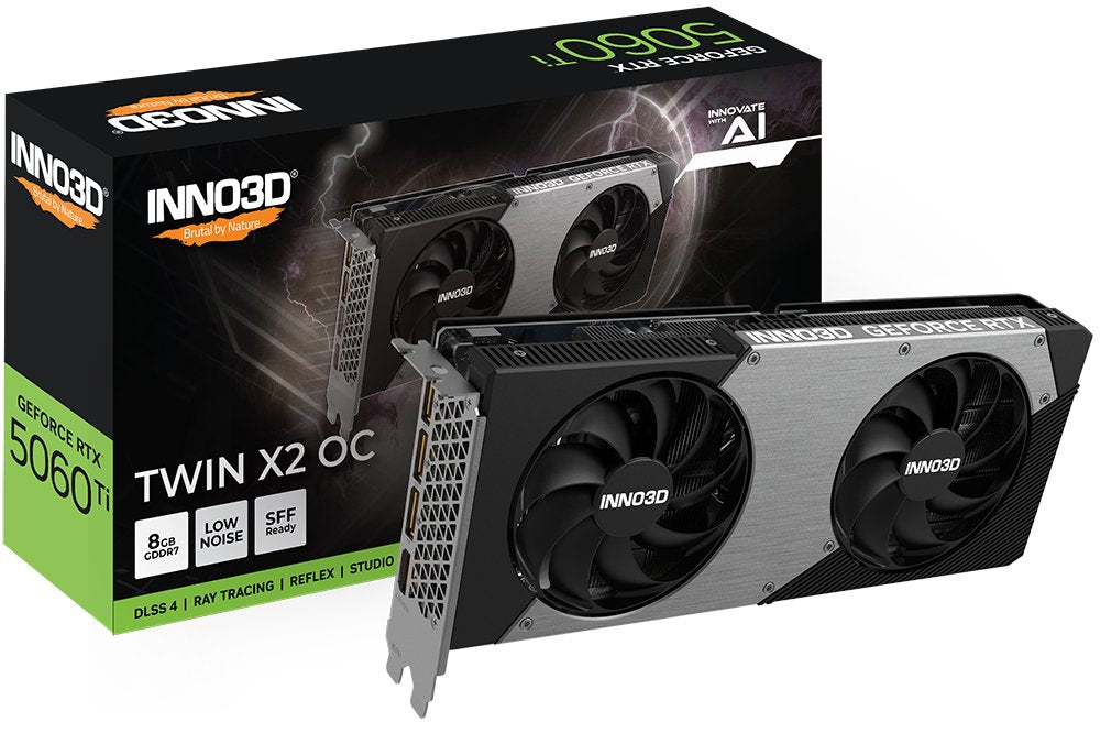 EAN 8886307700742 - INNO3D GeForce RTX 5060 Ti TWIN X2 OC NVIDIA 8 GB GDDR7 imagen 3
