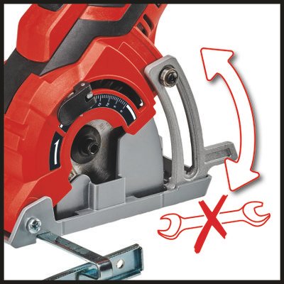 EAN 4006825646054 - Einhell TC-CS 89 8,9 cm Negro, Rojo, Plata 7200 RPM 600 W imagen 4