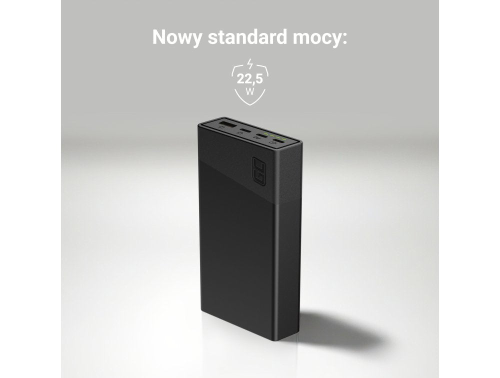 Green Cell Powerbank Powerplay 20s Negro 20000mah 22.5w 3x Usb-C 1x Usb-A