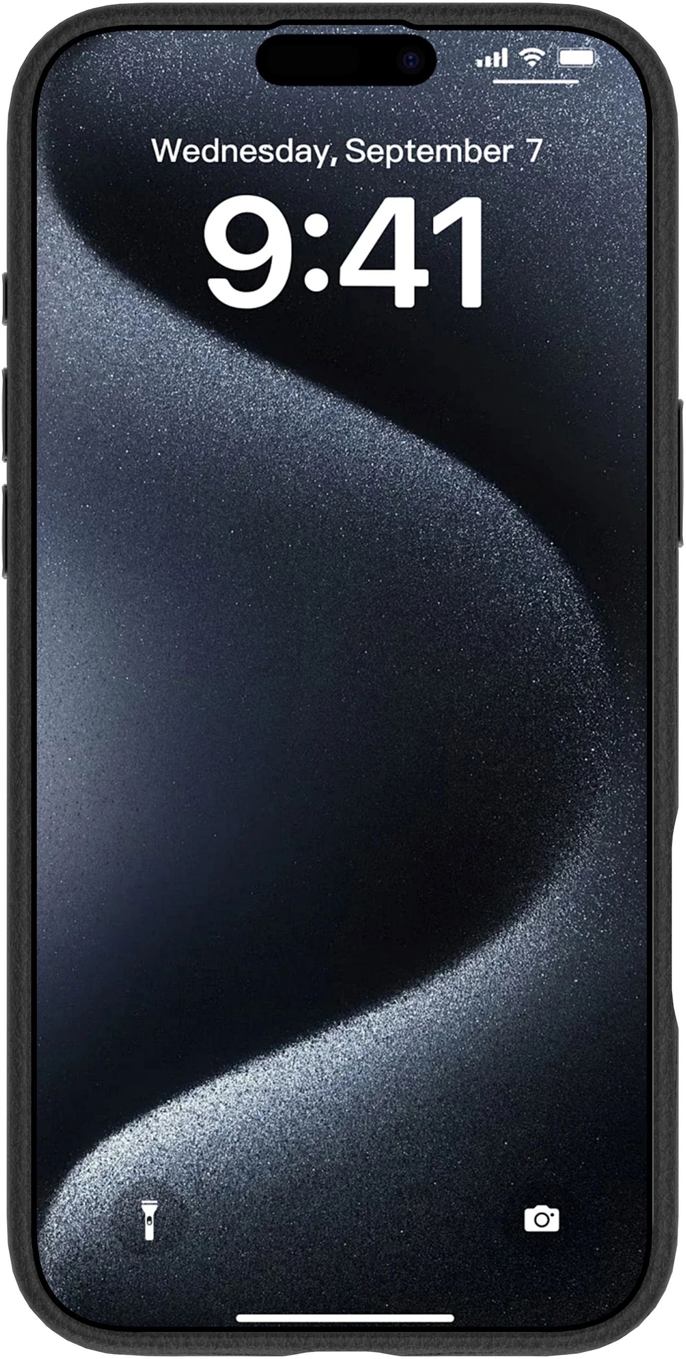 Infinite Venice Iphone 16 Black Leather Magnetic Cover.