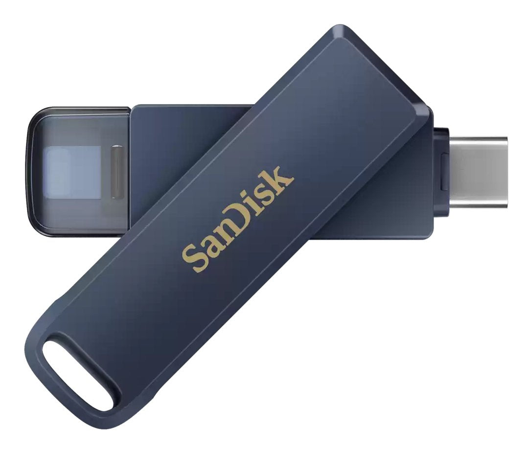 Sandisk Phone Drive Unidad Flash Usb 256 Gb Usb-C / Lightning Cielo Metalizado