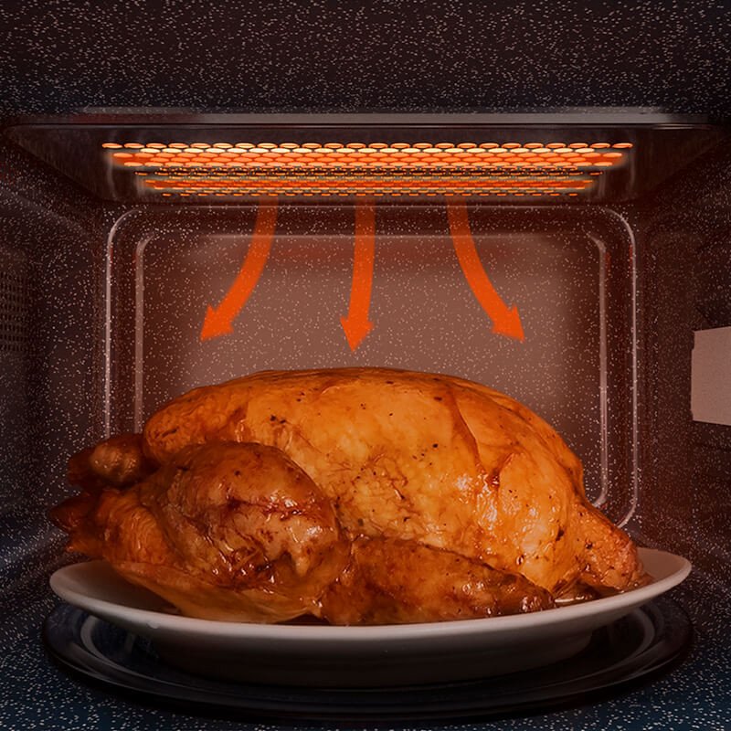 Microondas Cecotec Proclean 3130 700w Capacidad 20l Función Grill Negro