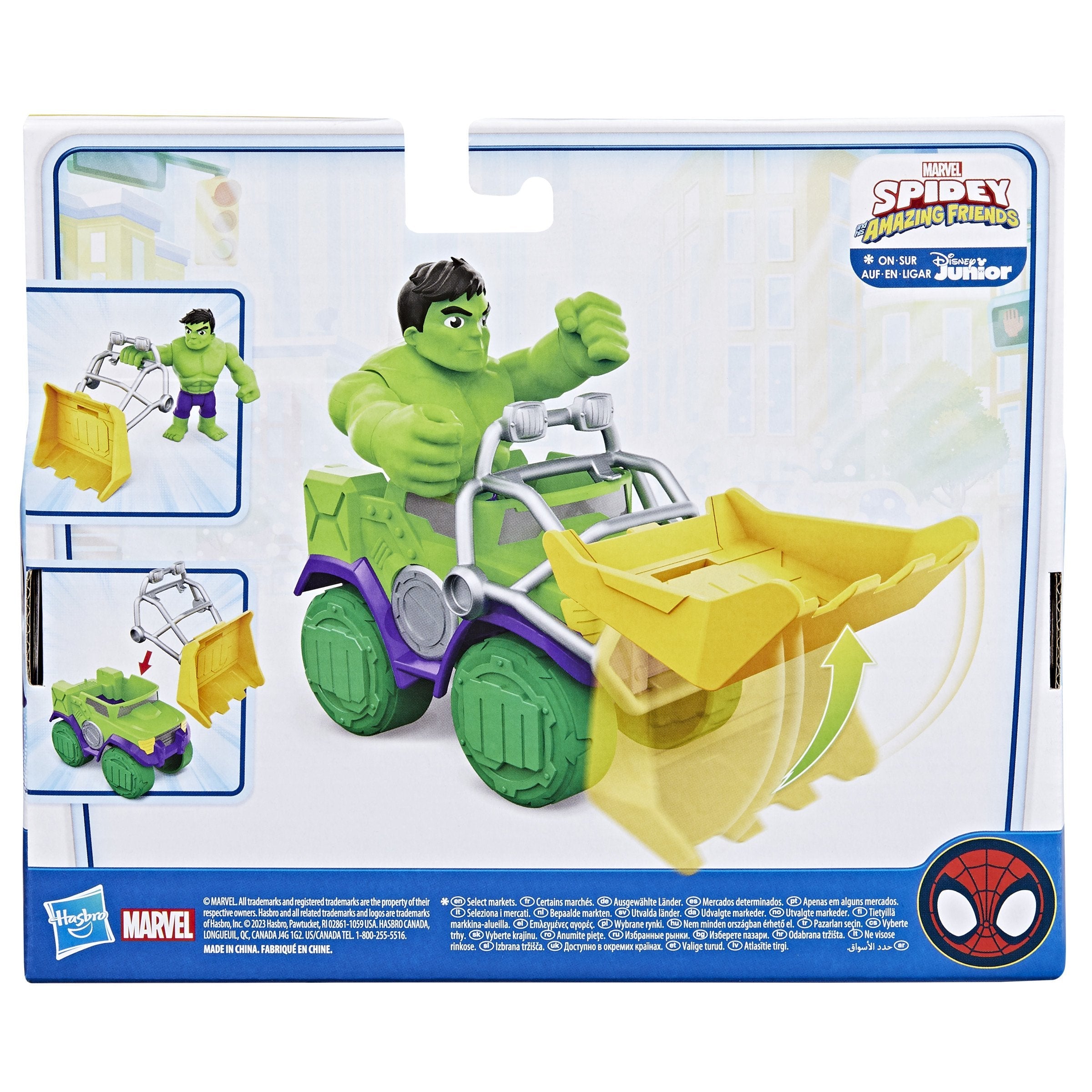 Set Camion Demoledor + Figura Hulk Spidey And His Amazing Friends Marvel