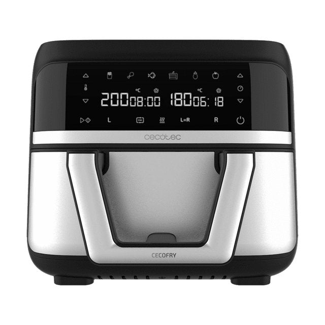 EAN 8435484049962 - Cecotec Cecofry Dual 9000 Sencillo 9 L Independiente 2850 W Freidora de aire caliente Negro, Acero inoxid imagen 1