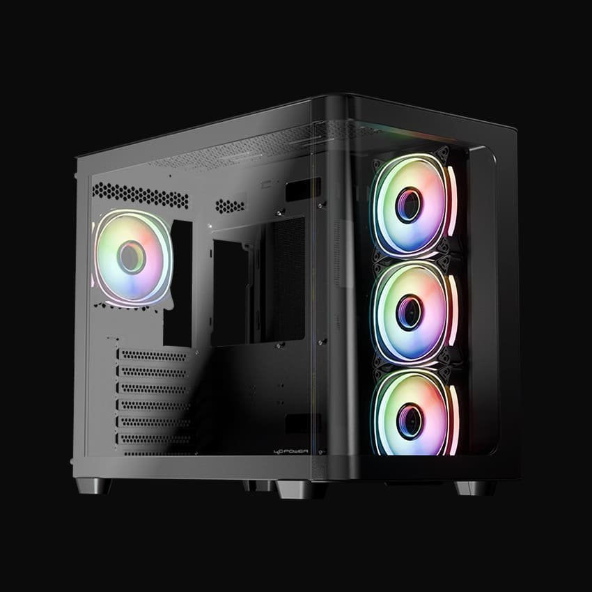 Lc-Power Gehäuse 8001b Pro-Storm Dark Ohne Netzteil