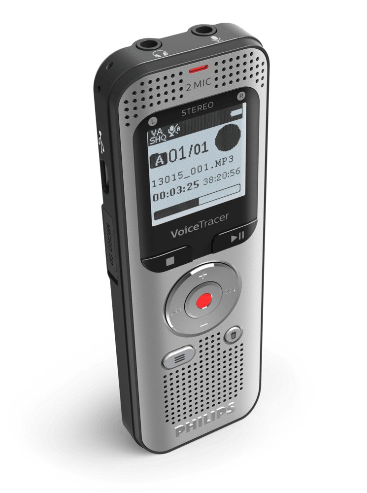 Philips Voice Tracer Dvt2050/00 Dictáfono Tarjeta Flash Plata