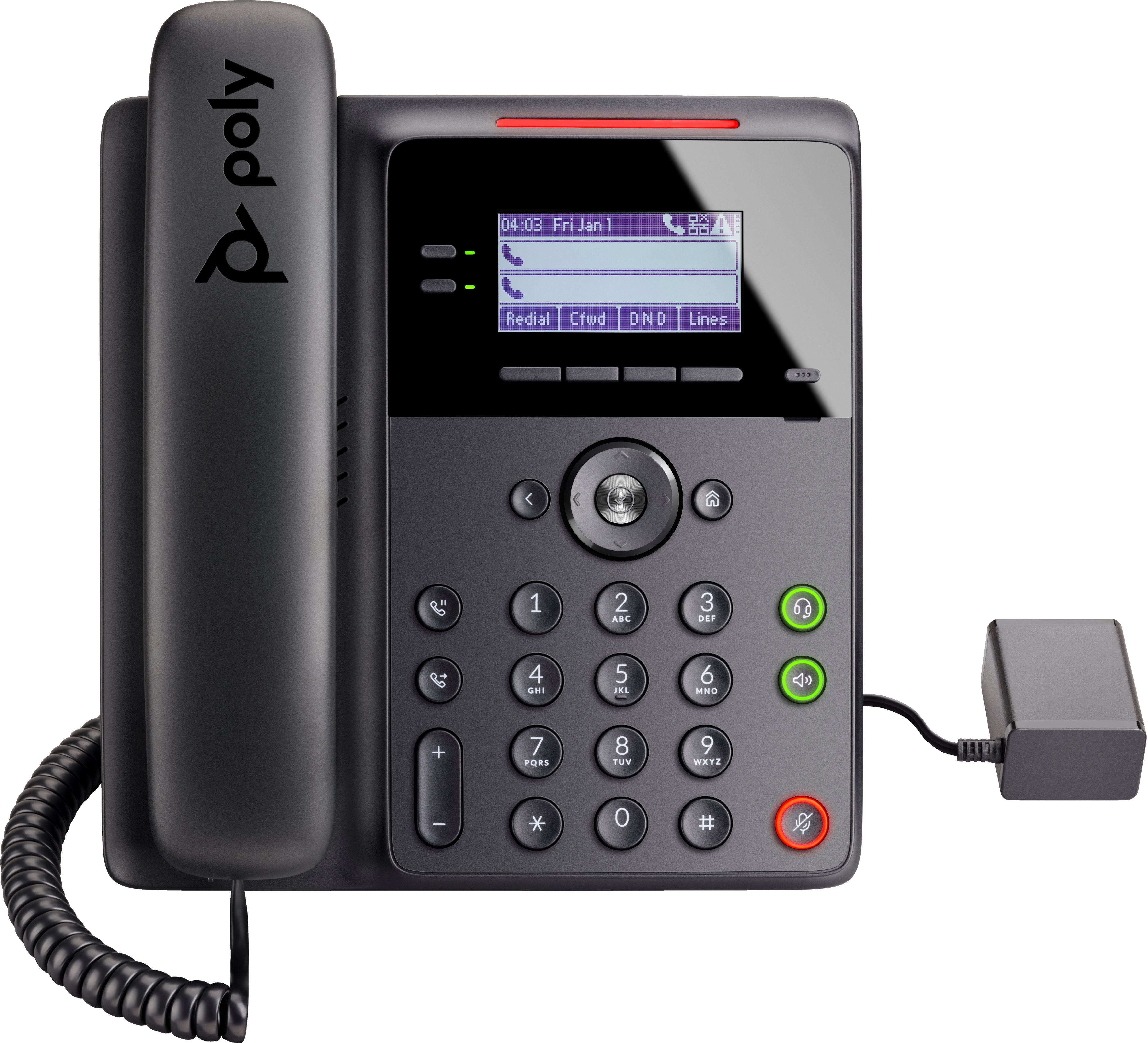 Teléfono Poly Edge B20 Ip Negro 2 Líneas Lcd
