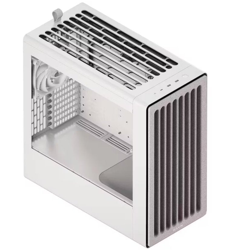 Havn Bf 360 Pc Carcasa, Midi-Tower, E-Atx, Tempered Glass - Blanco