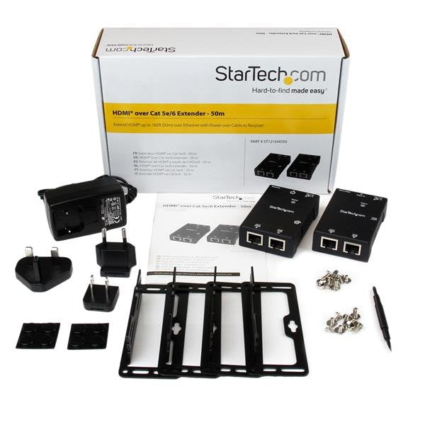 EAN 0065030851404 - StarTech.com ST121SHD50 extensor audio/video Transmisor y receptor de señales AV Negro imagen 7