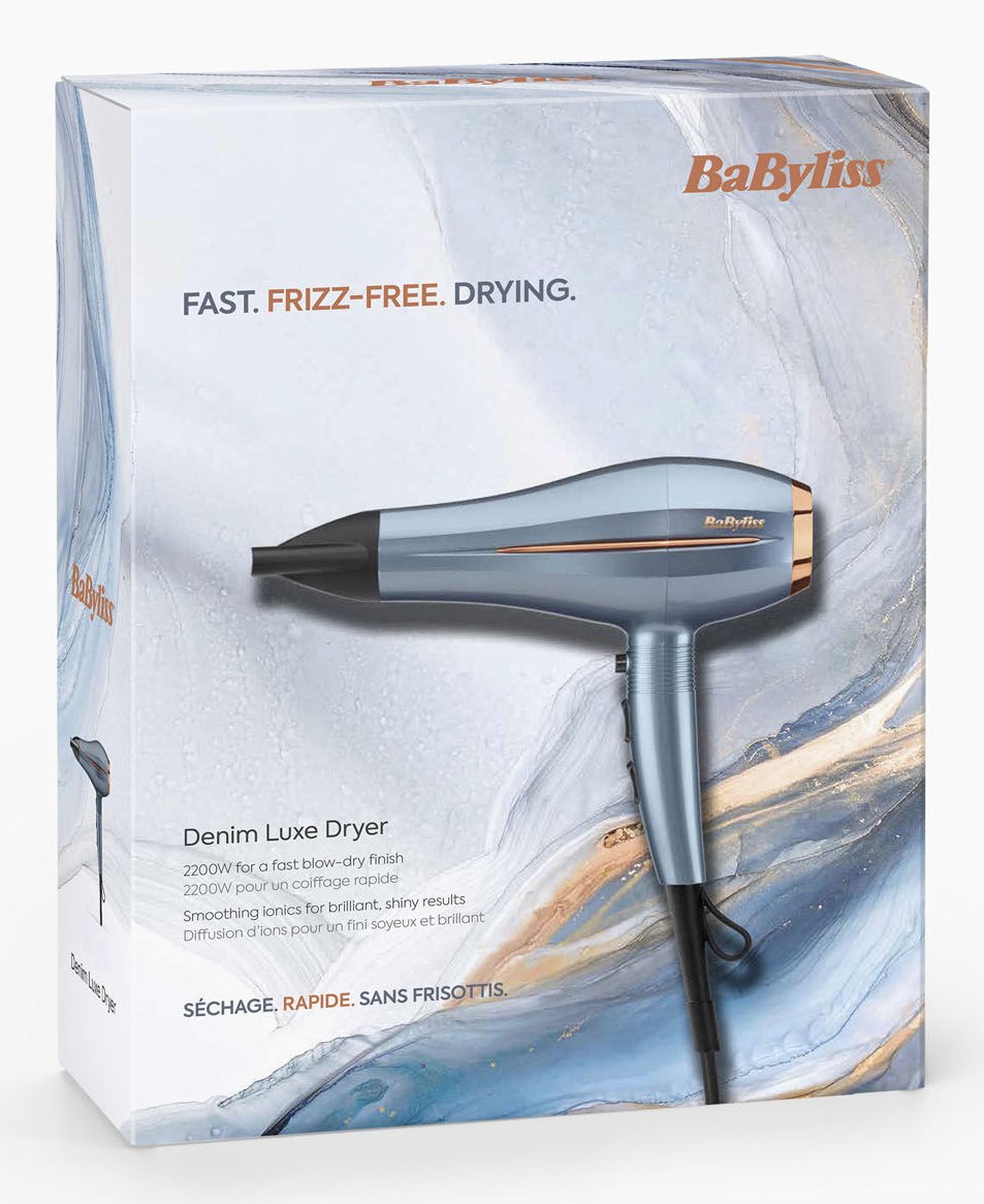 EAN 3030050192964 - BaByliss Denim Luxe secador 2200 W Azul, Cobre imagen 3