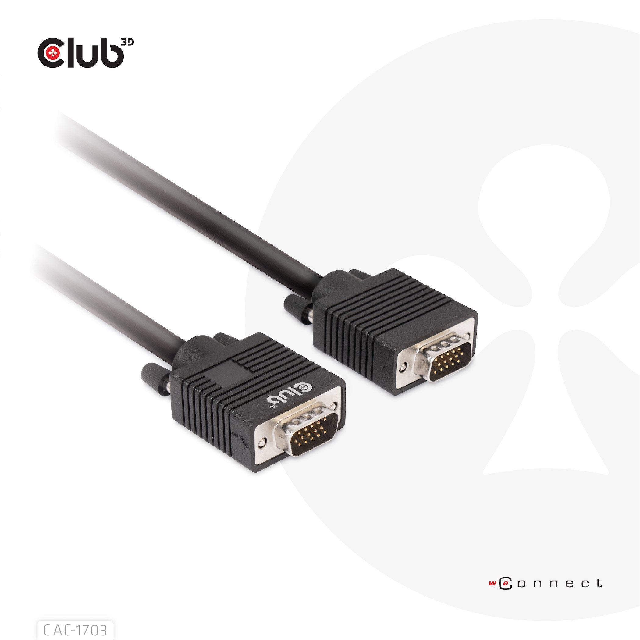 EAN 8719214472184 - CLUB3D CAC-1703 cable VGA 3 m VGA (D-Sub) Negro imagen 7