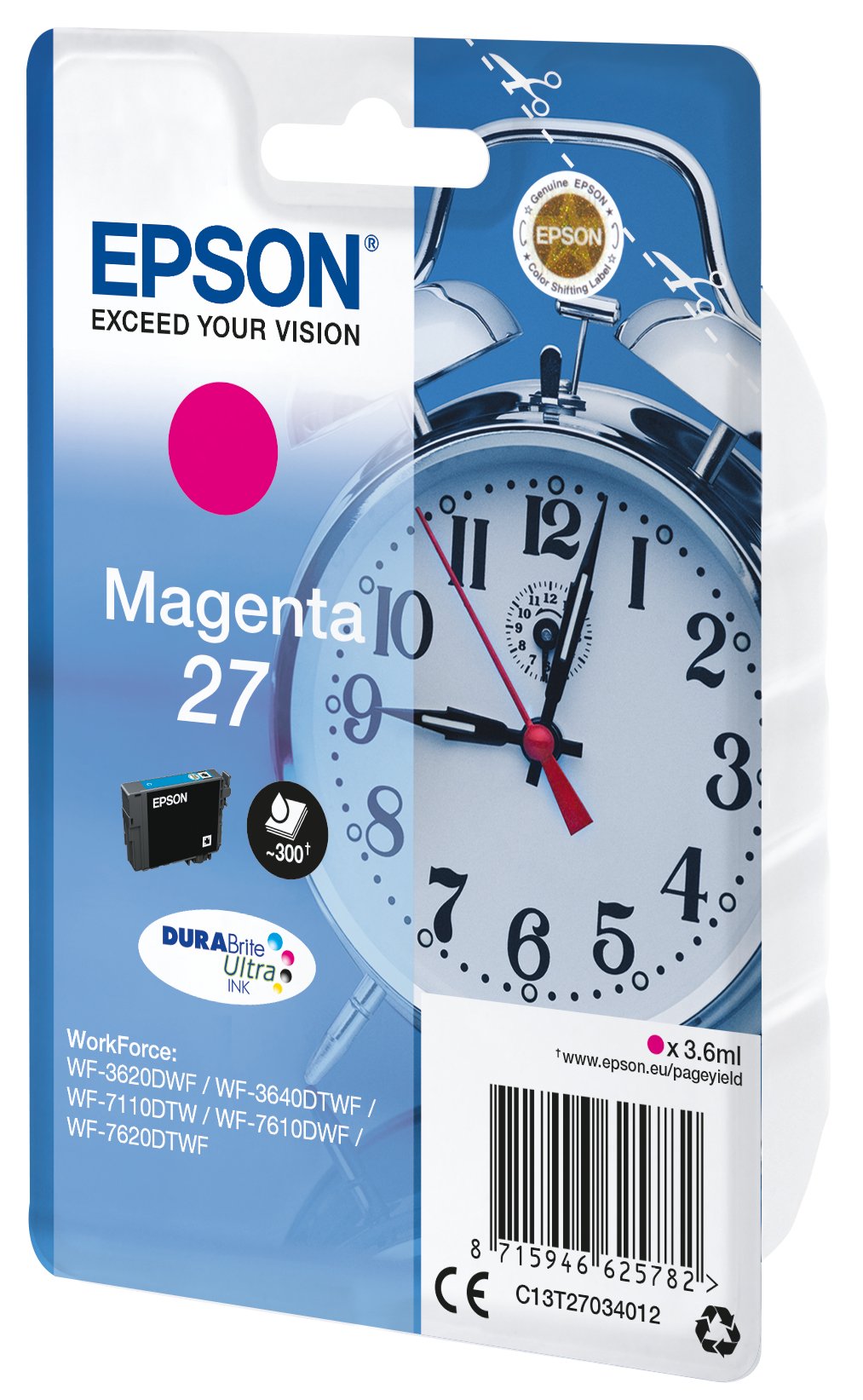 Tinta Original Epson Nº27 Magenta (C13t27034010)