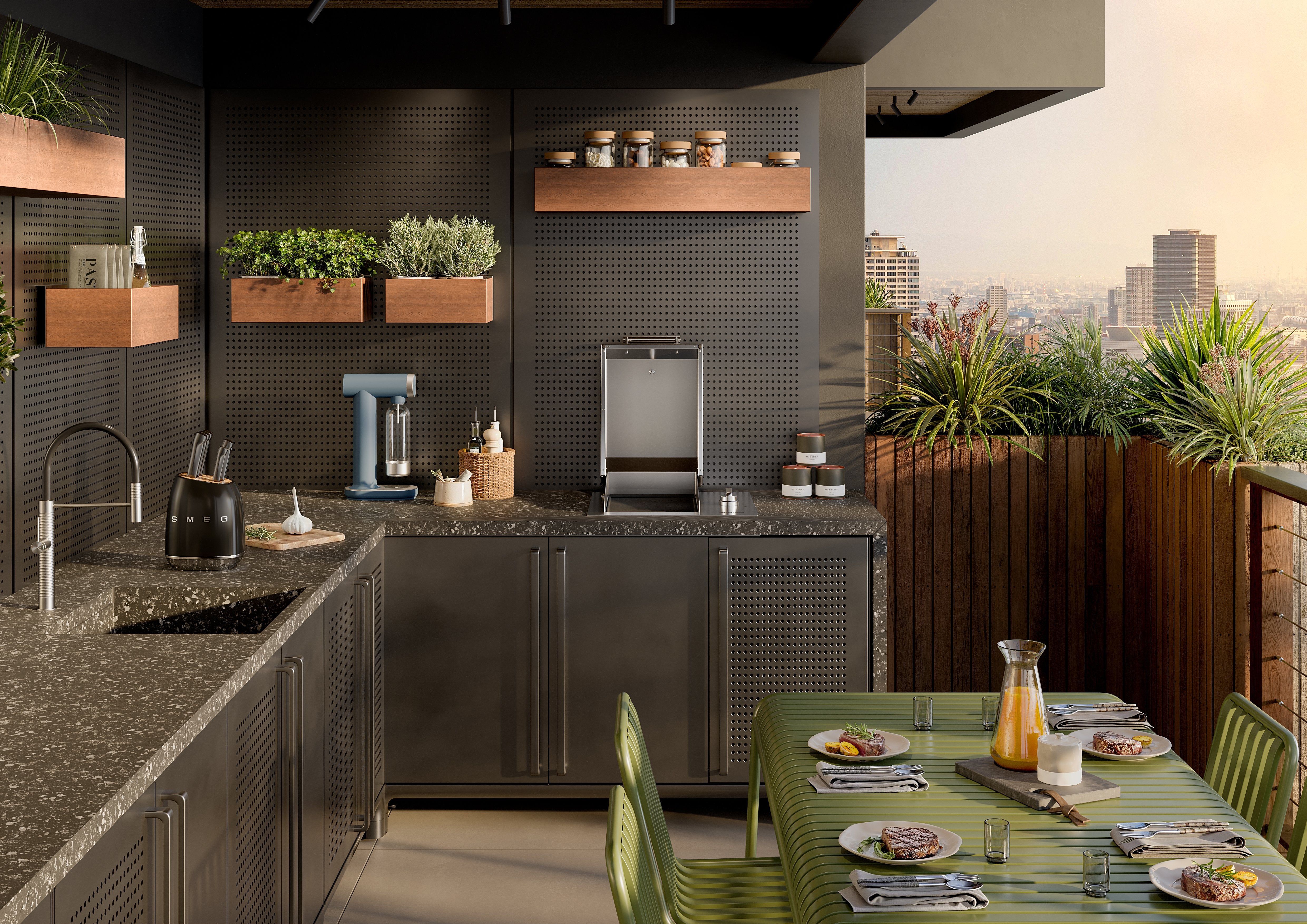 EAN 8017709344191 - Smeg KBSF02BL juego de cuchillos y cubertería de cocina Bloque con ranuras para cuchillos imagen 9