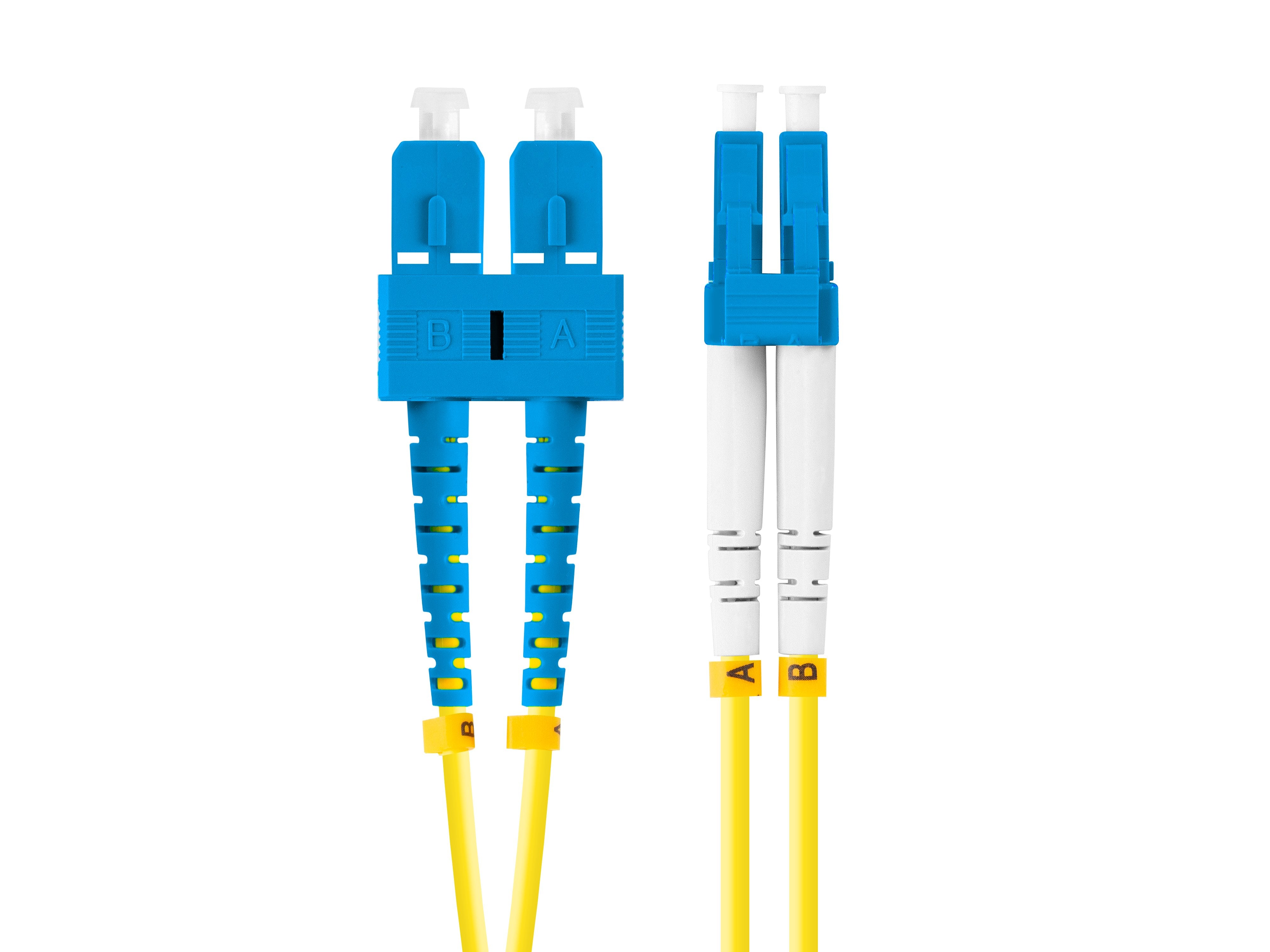 EAN 5901969433166 - Lanberg FO-SULU-SD11-0020-YE Cable de fibra óptica e InfiniBand 2 m SC LC Amarillo imagen 1