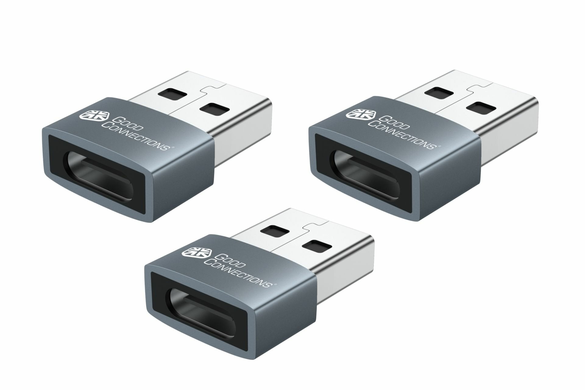 EAN 4014619881796 - Kabelmeister USB-AD203-3 cambiador de género para cable USB-A USB-C Gris imagen 1