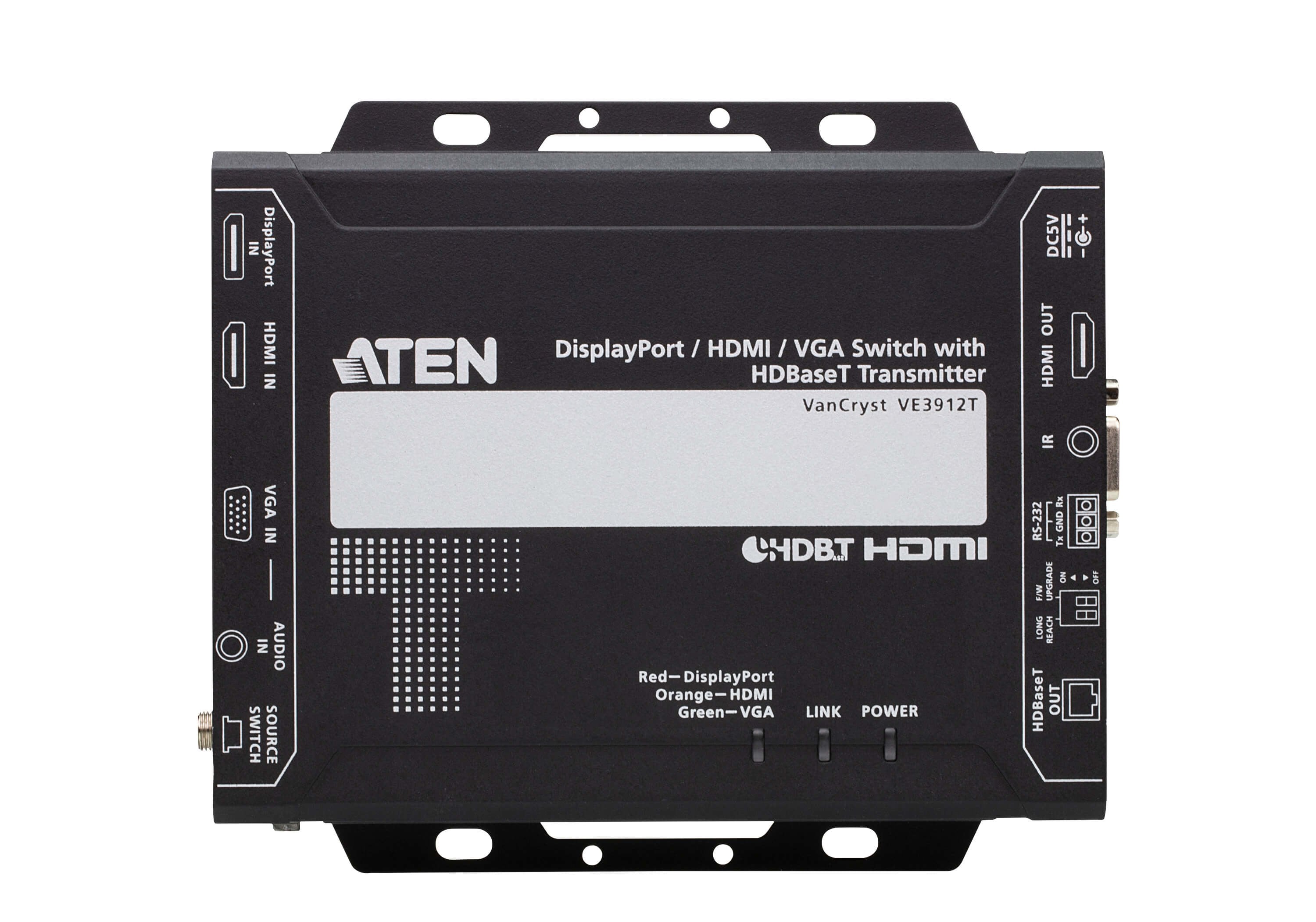 EAN 4719264649851 - ATEN VE3912T-AT-G extensor audio/video Transmisor de señales AV Negro imagen 4