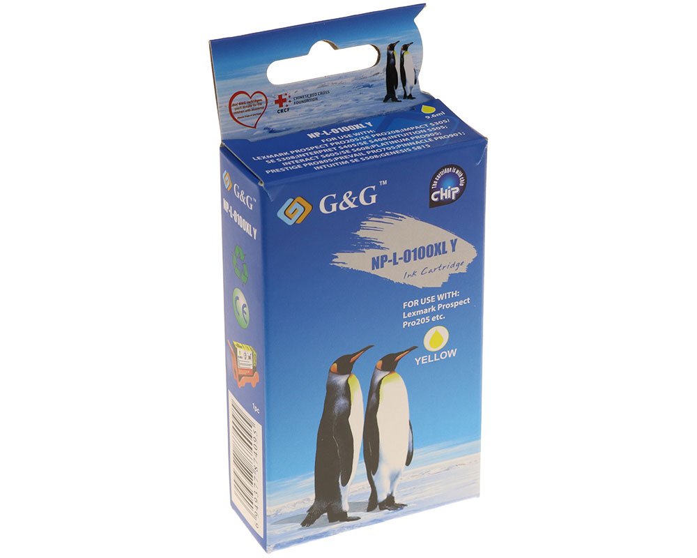 Tinta G&G Compatible Con Lexmark C100xl 14n1095e Xl-Amarillo