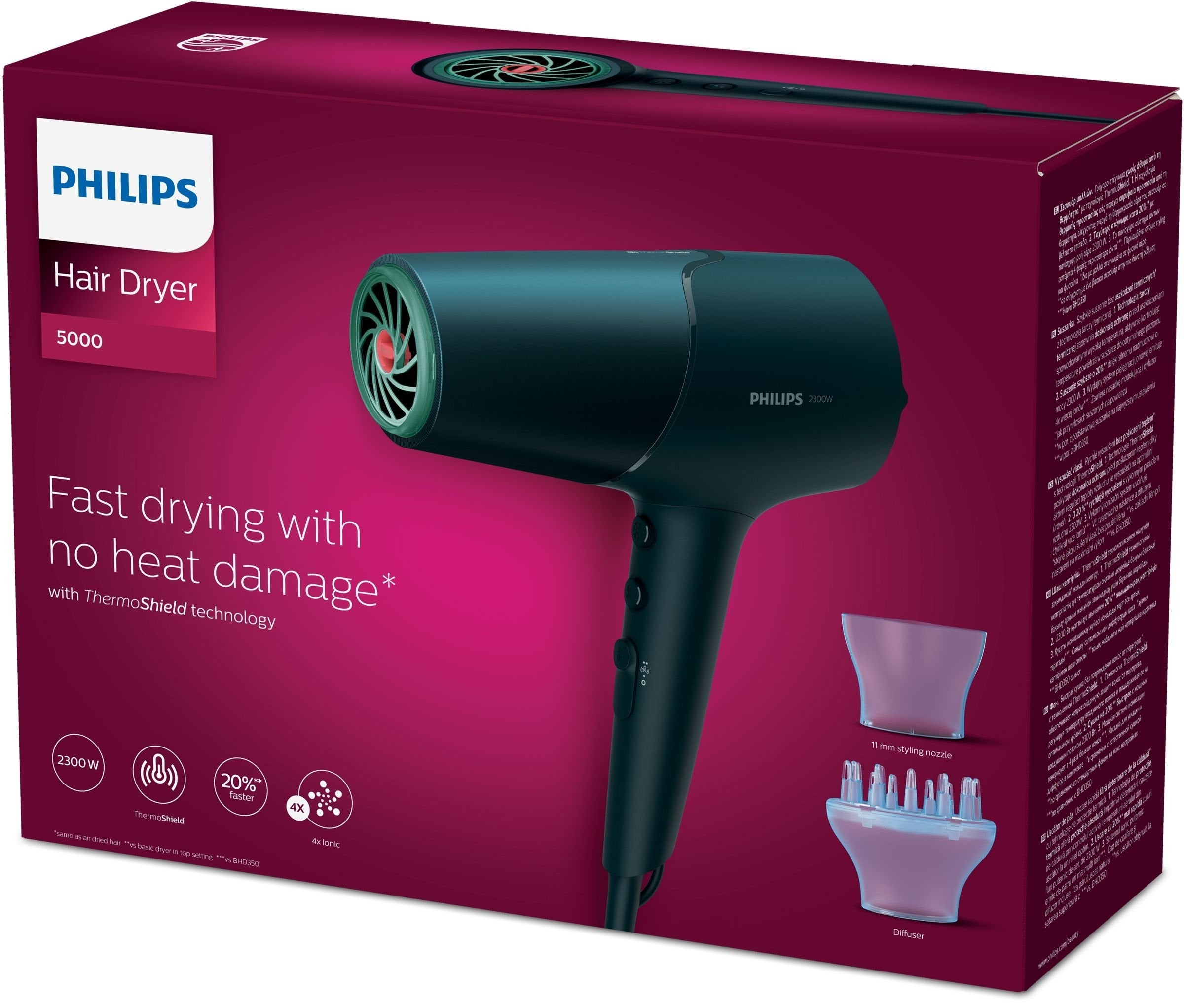 EAN 8710103977186 - Philips 5000 series BHD512/00 secador 2300 W Marina imagen 4