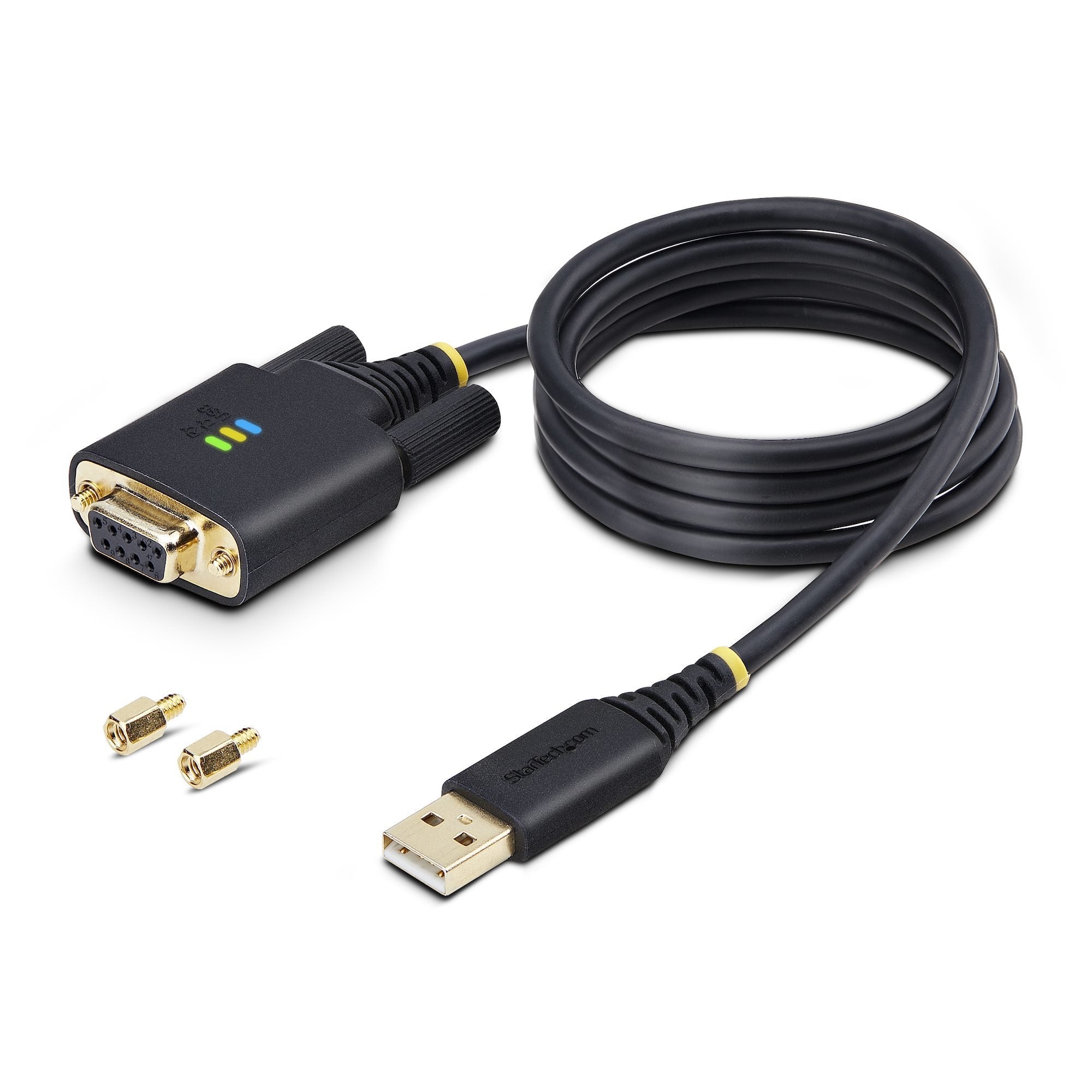 Startech.Com 1p3ffcnb-Usb-Serial Cable De Serie Negro 1 M Usb Tipo A Db-9