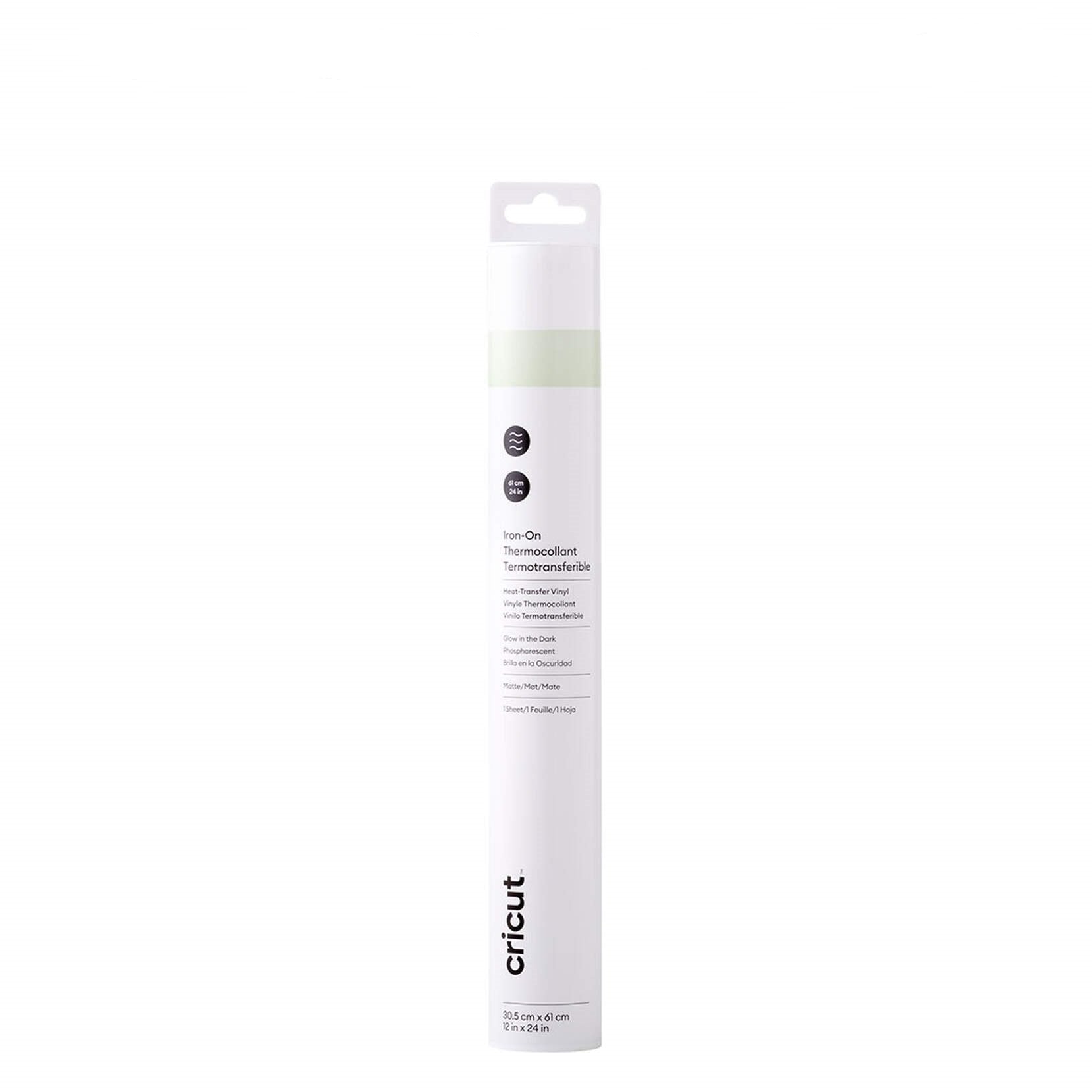 EAN 0093573807503 - Cricut Glow-in-the-Dark Iron-On Rollo de vinilo de termotransferencia imagen 1