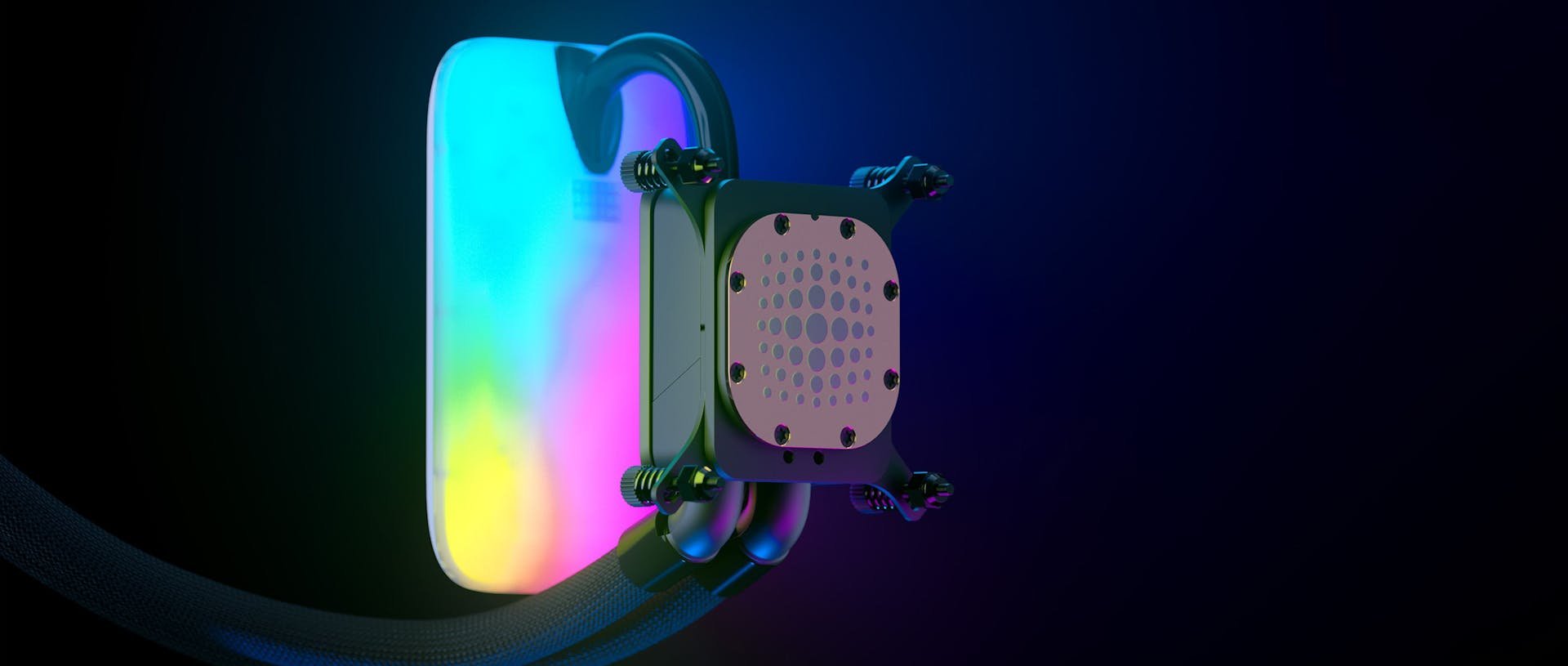 EAN 1220000350649 - HYTE THICC Q60 Procesador Kit de refrigeración líquida 12 cm Negro, Blanco 2 pieza(s) imagen 8