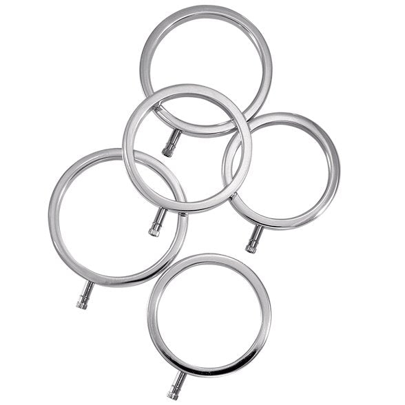 Electrastim - Electrarings Anillos Metálicos Para El Pene Pack 5