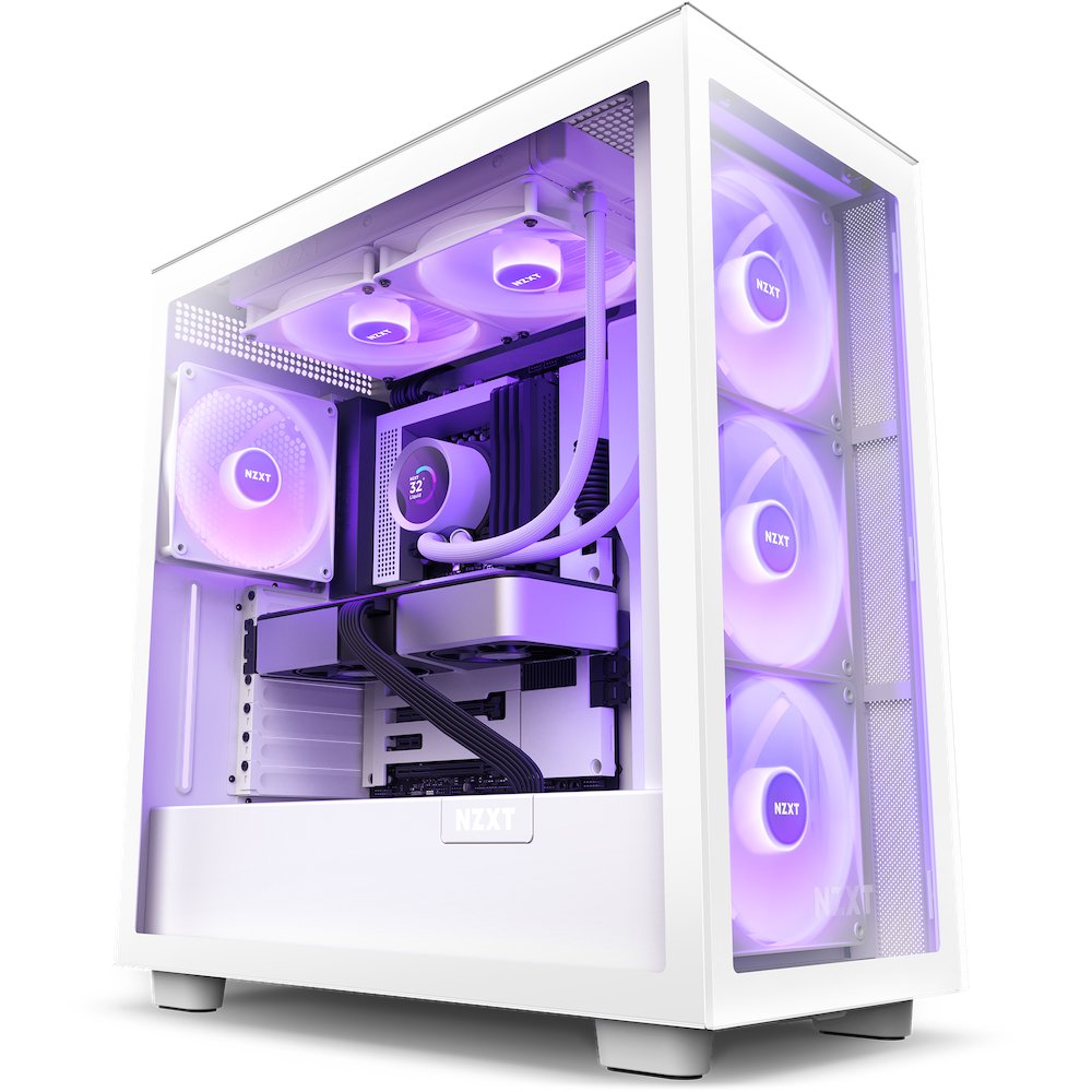 Nzxt Kraken 280 Rgb Procesador Sistema De Refrigeración Líquida Todo En Uno 14 Cm Blanco 1 Pieza(S)