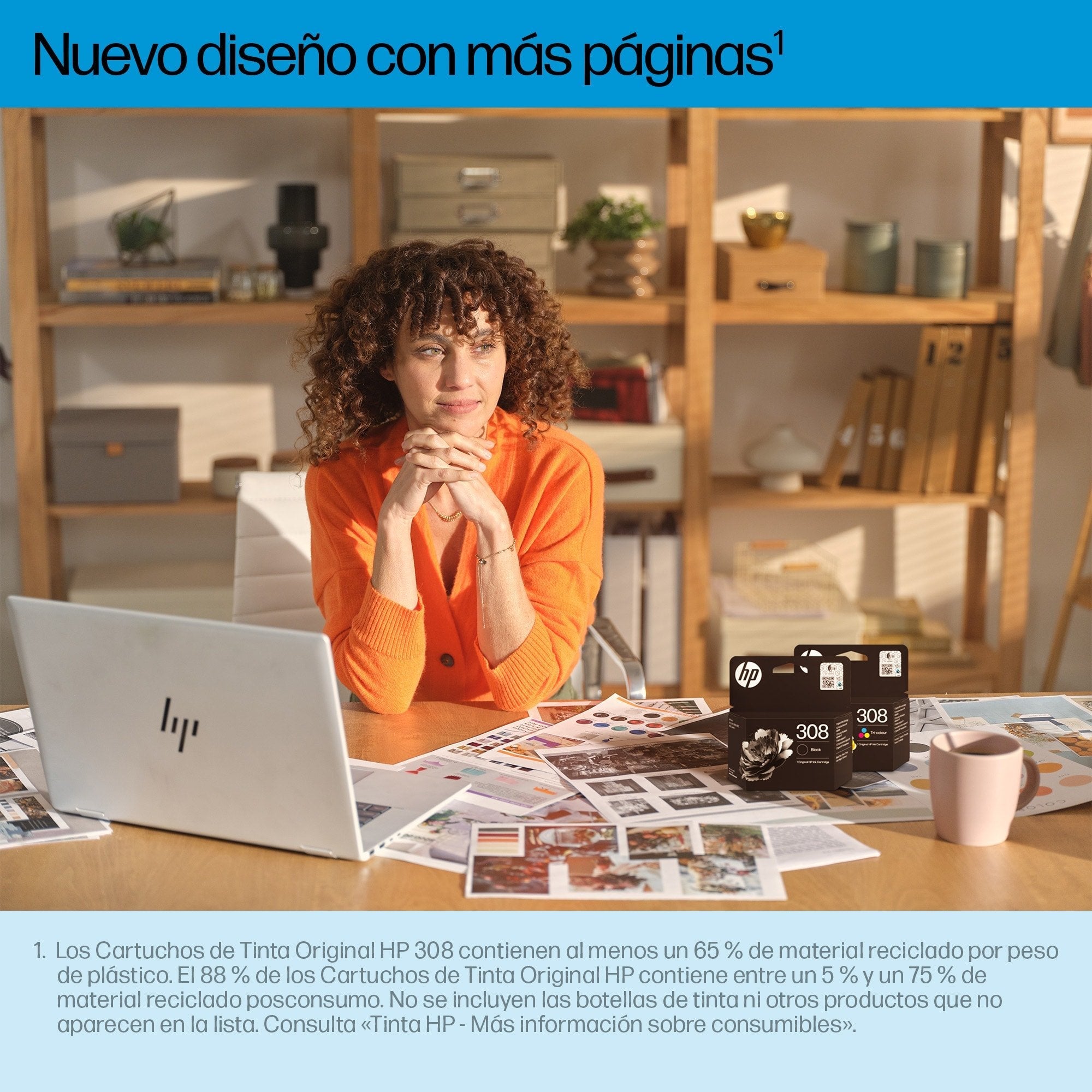 Tinta Original Hp 308 Tricolor - 7fp20ue Pag-120