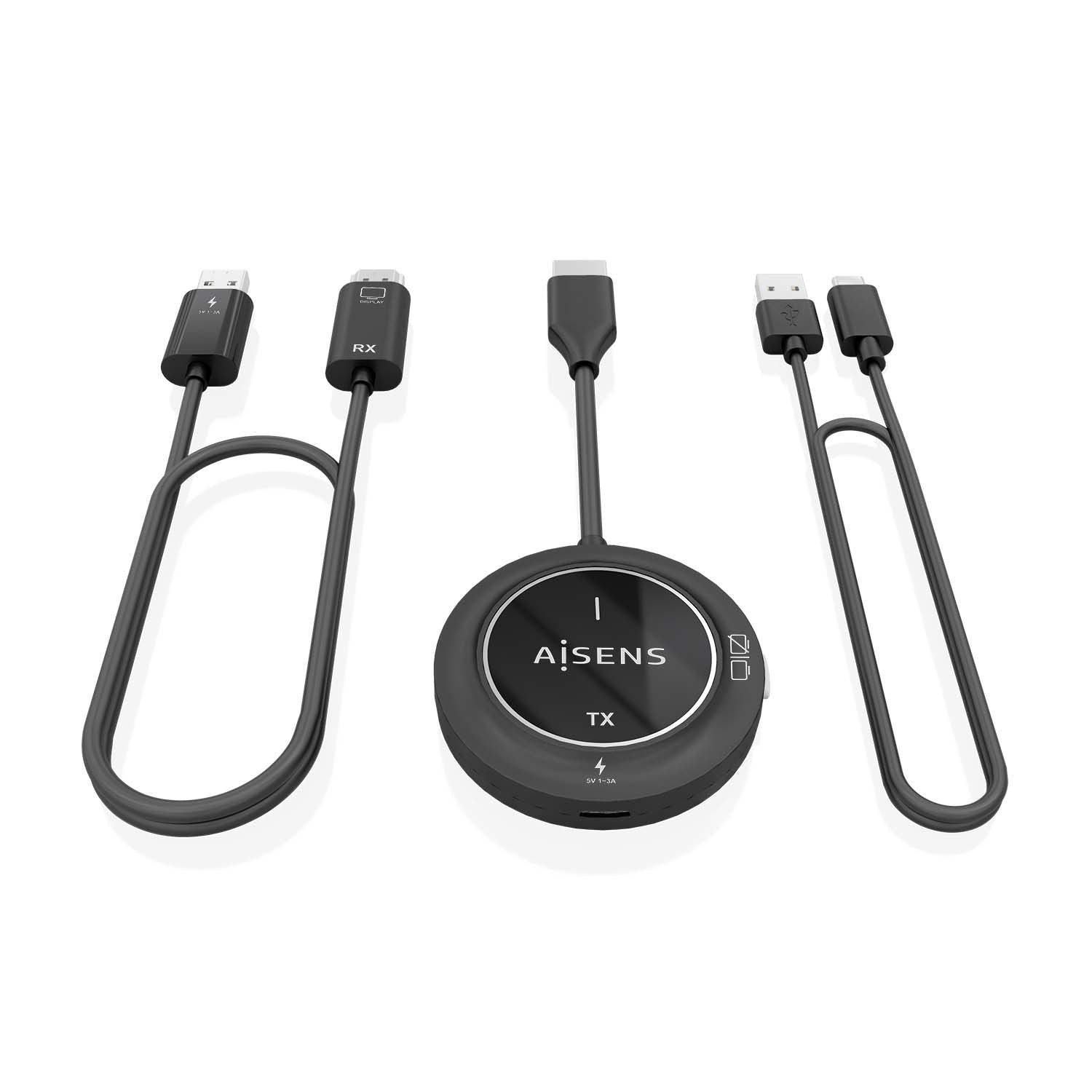 Aisens Hdmi Inalambrico 1080p 30m, Negro