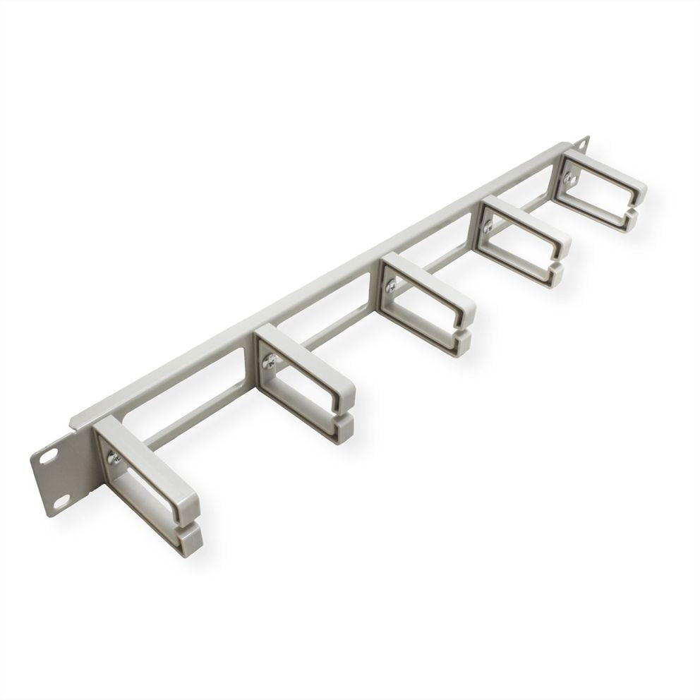 Value 19-Zoll-Frontplatte, 5 Cablesen Typ C, Cabledurchfhrung, Grau