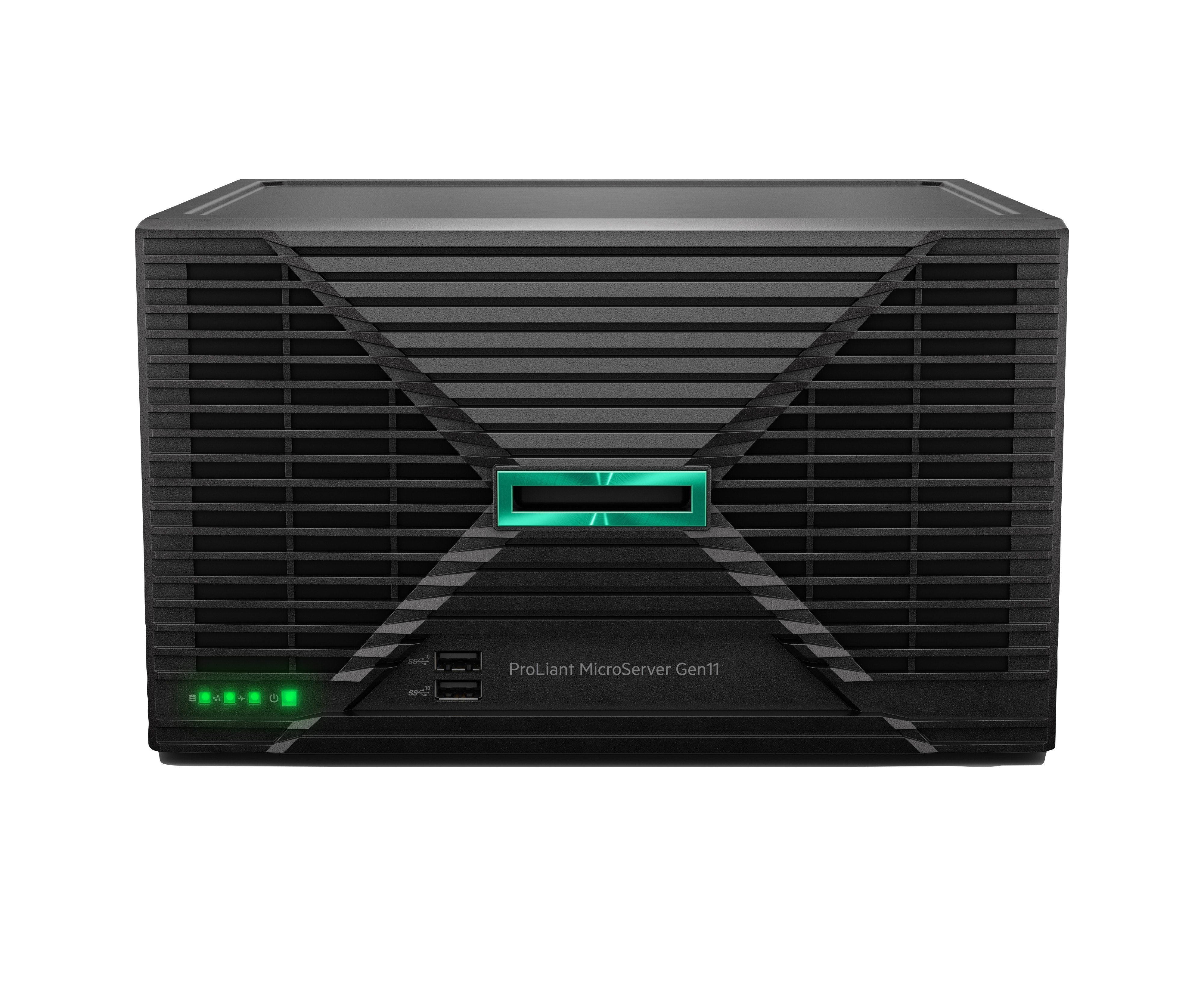 EAN 0190017701851 - HPE ProLiant MicroServer Gen11 G7400 2-core VROC 4LFF-NHP 180W External PS Compute Module Server servidor imagen 1