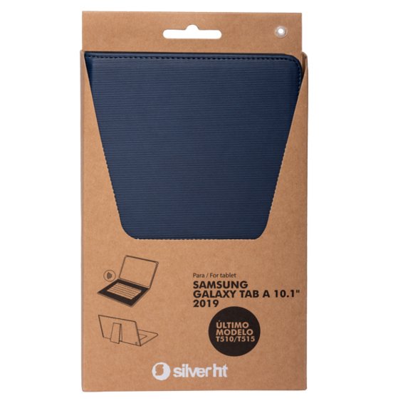 Silverht Funda Azul Con Teclado Bluetooth Para Samsung Tab A 2019 10.1"