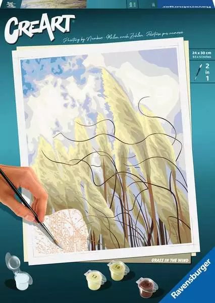 Ravensburger Creart - Hierba En El Viento, Pintura 23611