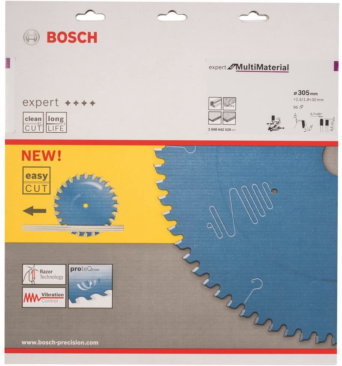 EAN 3165140650113 - Bosch 2608642529 hoja de sierra circular 30,5 cm 1 pieza(s) imagen 2