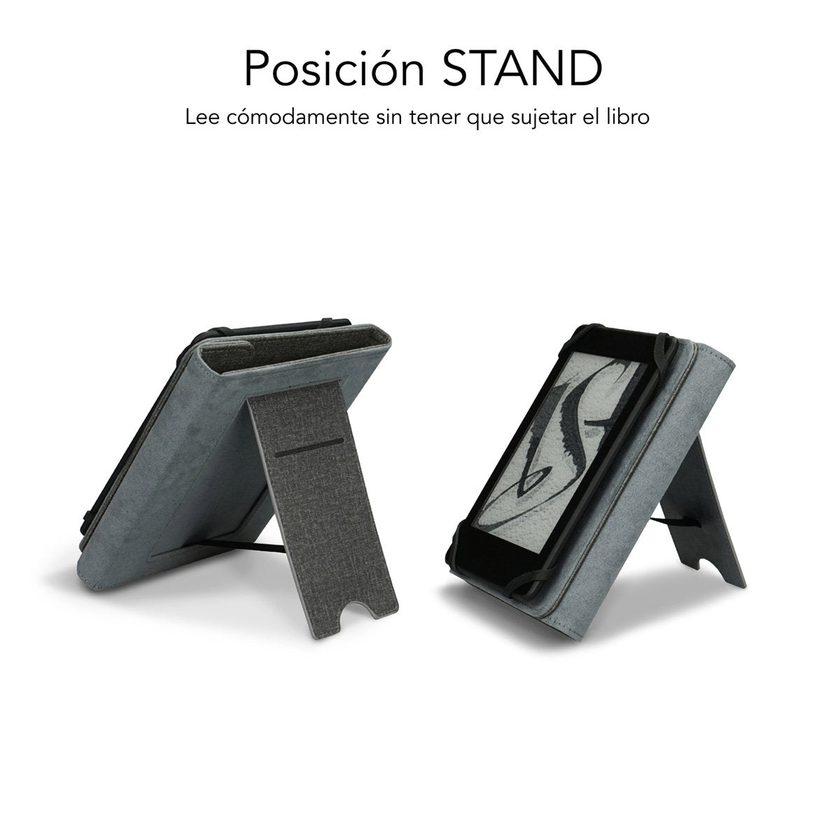 Funda Para Libro Electrónico Subblim Clever Ebook Stand Case 6' Gris