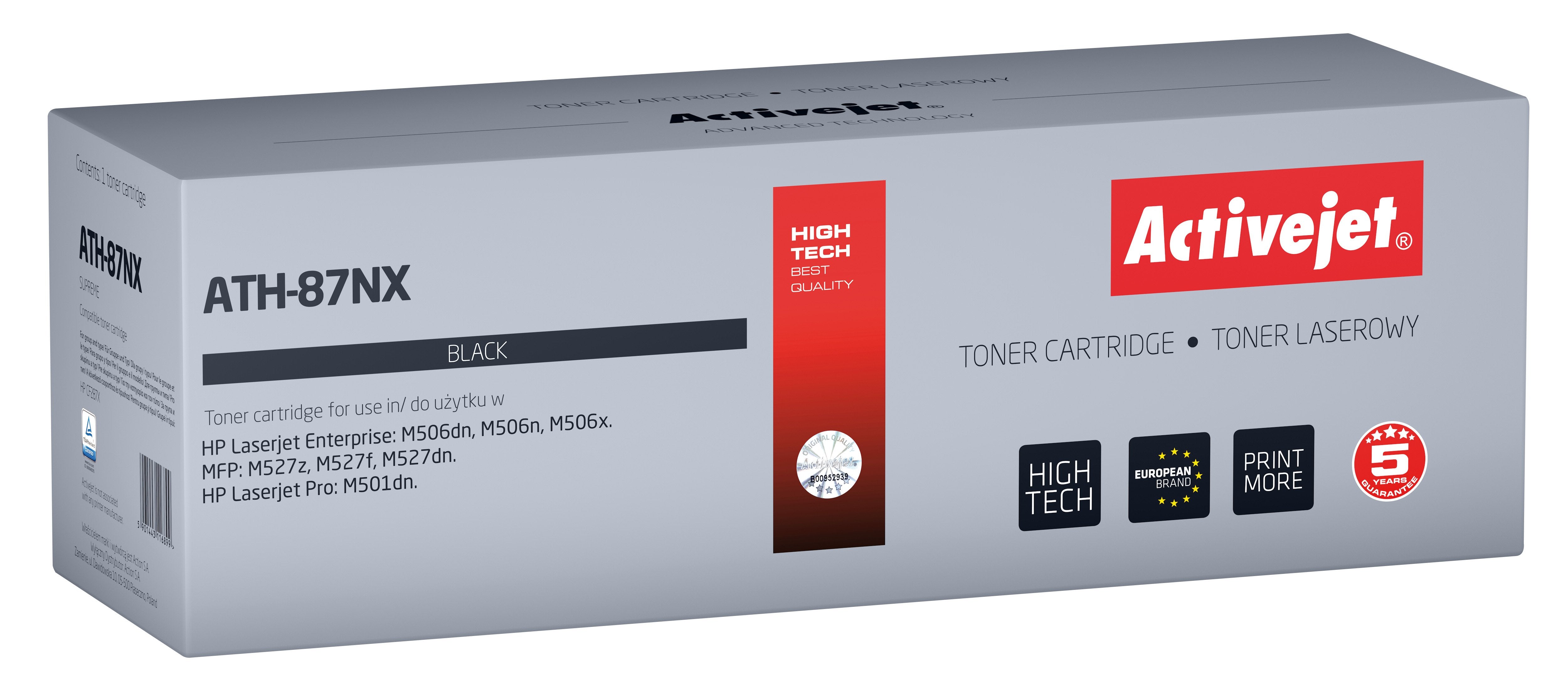 EAN 5901443116899 - Activejet ATH-87NX cartucho de tóner 1 pieza(s) Compatible imagen 1